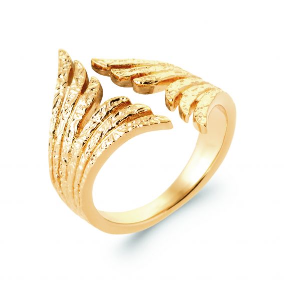Bijou argent/plaqué or 18k gold plated Palma ring