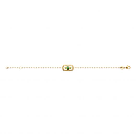 Bijou argent/plaqué or 18k gold plated Montpellier bracelet