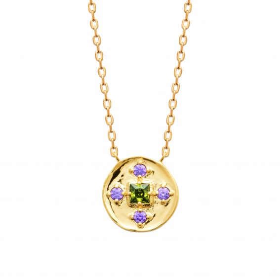 Bijou argent/plaqué or copy of 18k gold plated Nîmes necklace