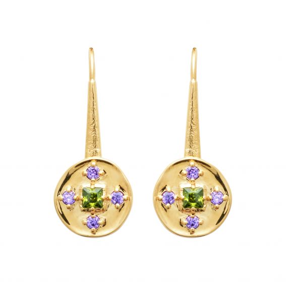 Bijou argent/plaqué or 18k gold plated Nîmes earring (sold individually)