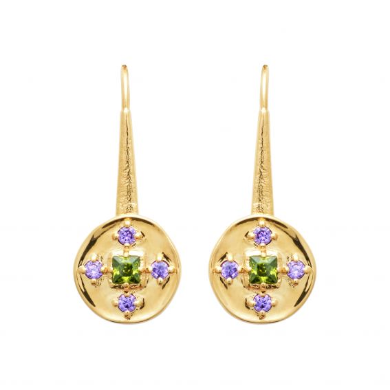 18k vergulde Nîmes-oorbel...