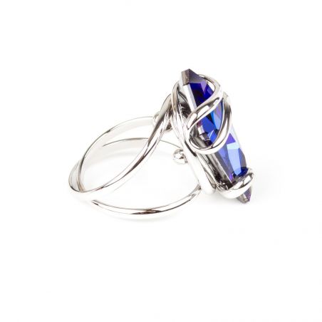 Marazzini - Swarovski blue sapphire ring