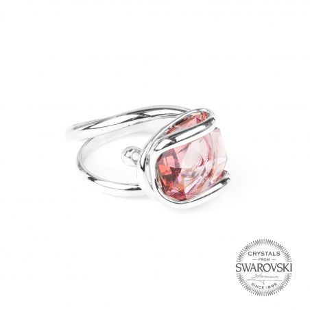 Bague cristal Swarovski bleu saphir