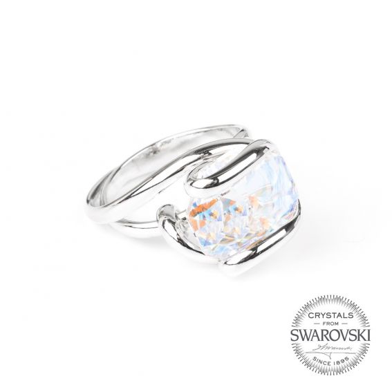 Marazzini - Swarovski crystal ring AB