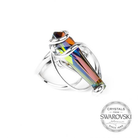 Marazzini - crystal ring STALATTITE Swarovski