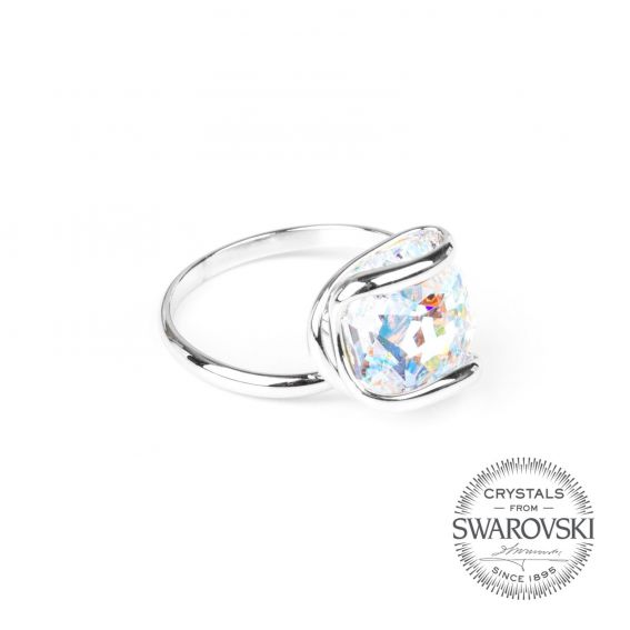 Marazzini - Swarovski crystal ring AB
