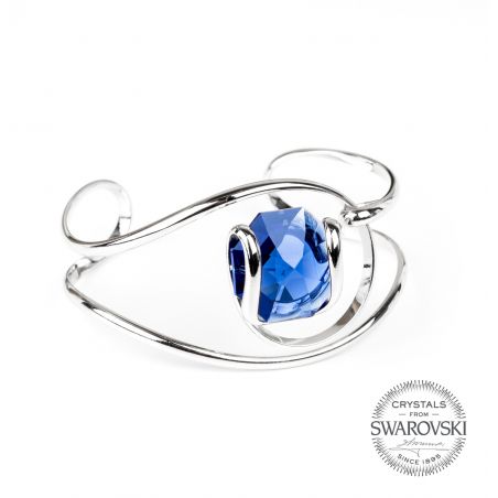 Andrea Marazzini bijoux - Bracelet cristal Swarovski bleu profond