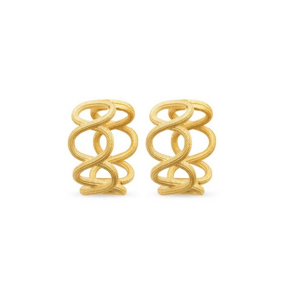 18k gold plated Nereis hoop