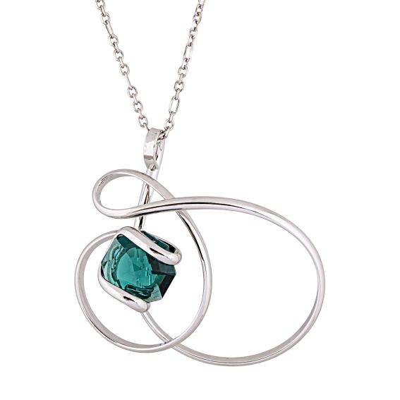 Andrea Marazzini Marazzini Swarovski crystal octagon emerald necklace