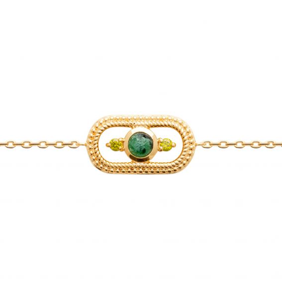 Bijou argent/plaqué or 18k gold plated Montpellier bracelet