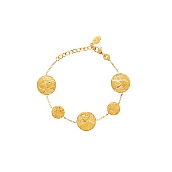 Constance Bracelet calista plaqué or 18k