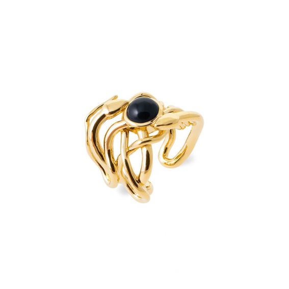 Constance EKHIS black agate ring
