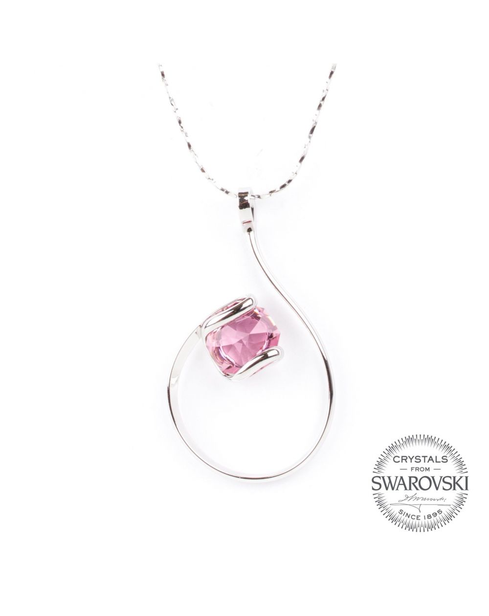 Marazzini - Swarovski crystal rose necklace