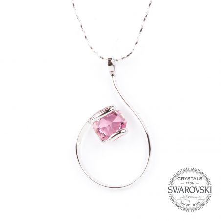 Collier Andrea Marazzini - Bijoux cristal Swarovski rose