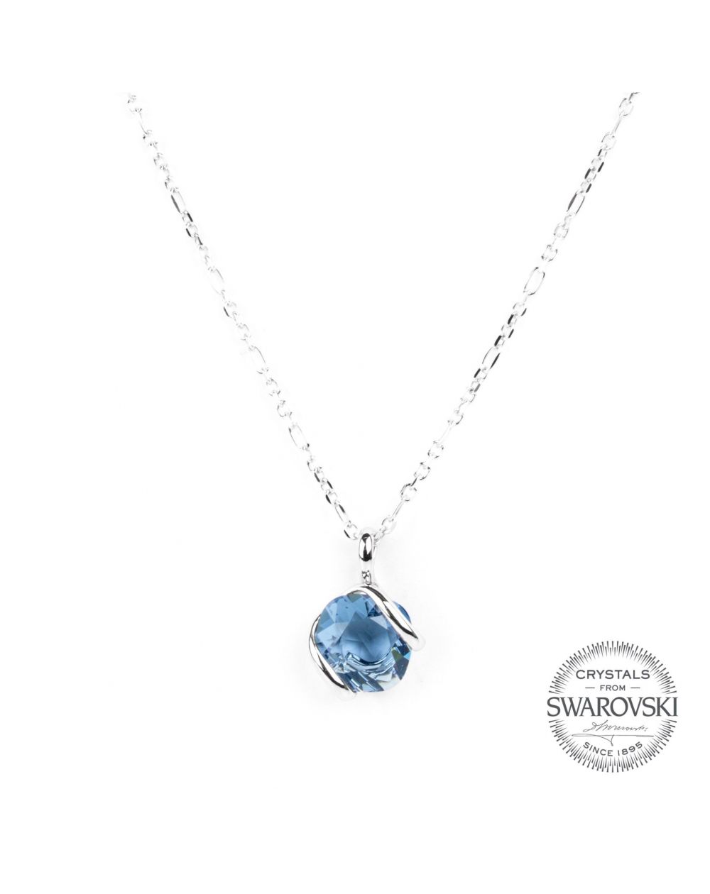 Marazzini - Swarovski crystal necklace denim mini