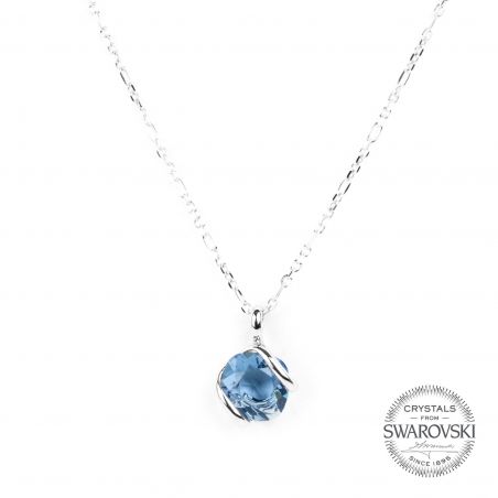 Marazzini - Swarovski kristal ketting denim mini