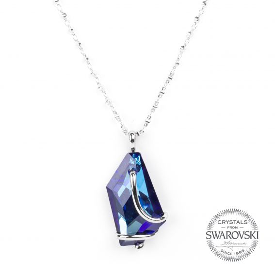 Collier Andrea Marazzini - Bijoux cristal Swarovski bleu