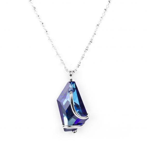 Collier Andrea Marazzini - Bijoux cristal Swarovski bleu