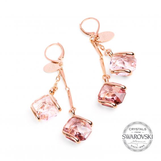 Marazzini - Earrings Swarovski pink