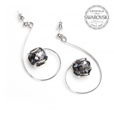 Boucles d'oreille Andrea Marazzini - Cristal Swarovski night