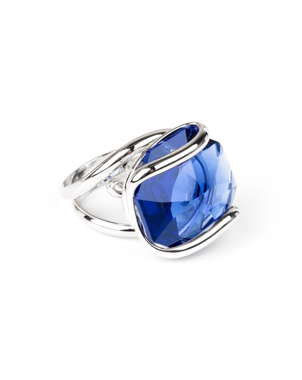 Andrea Marazzini bijoux - Bague cristal Swarovski bleu foncé