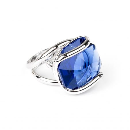 Marazzini - donkerblauwe kristallen Swarovski ring