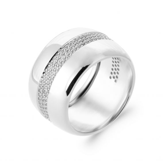 Bijou argent/plaqué or Elena's Éclat-ring van 925 zilver