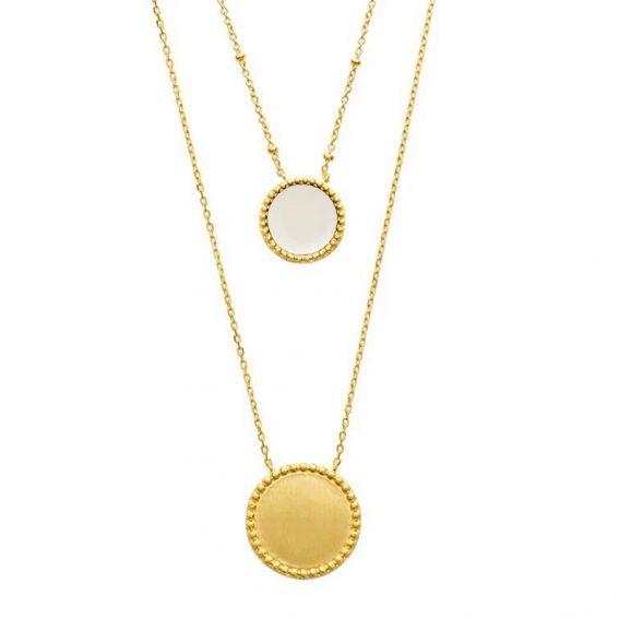 Constance White lacquered HERA necklace