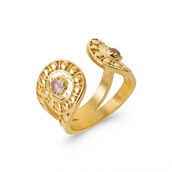 Constance Opal Rose Quartz Ring