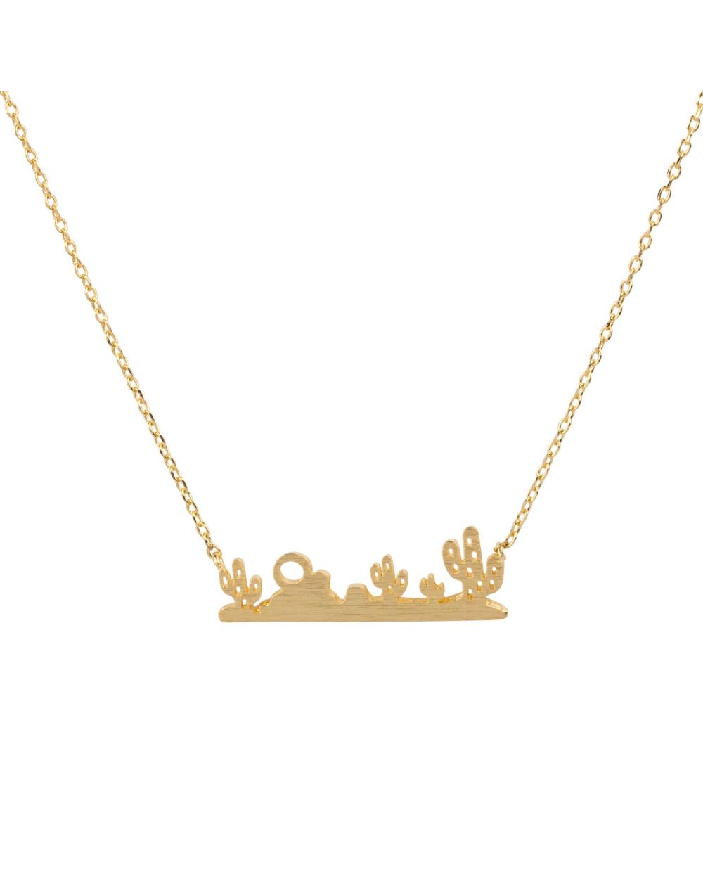 Collier 7bis Paysage désert doré - Bijoux & Collier de marque 7bis