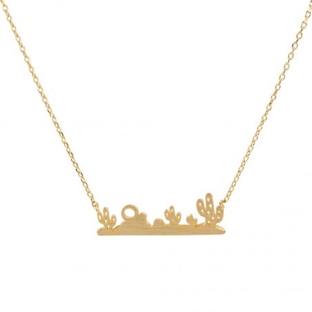 Collier 7bis Paysage désert doré - Bijoux & Collier de marque 7bis