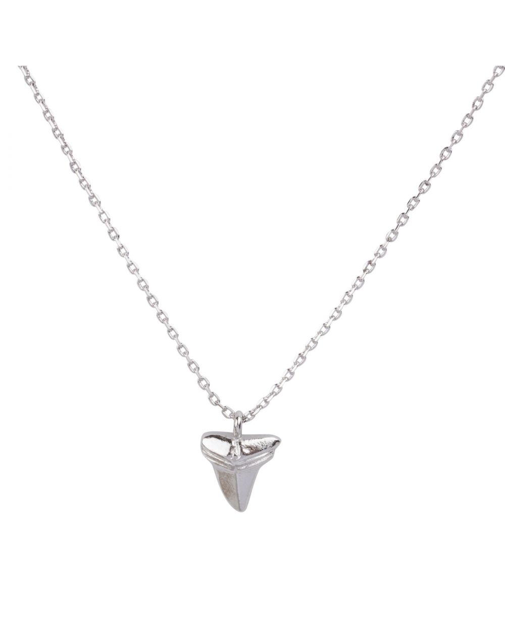 Collier Dent de requin argentée - Bijoux & Collier de marque 7bis