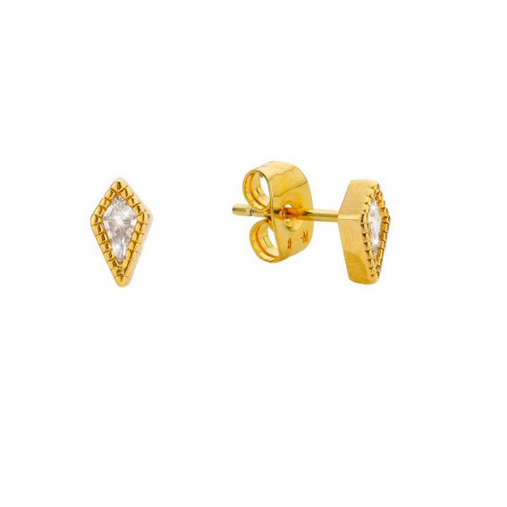 LOZENGE gold earring