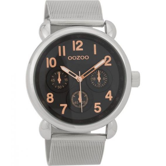 Montre Oozoo Timepieces C9614 silver/black - Marque Oozoo