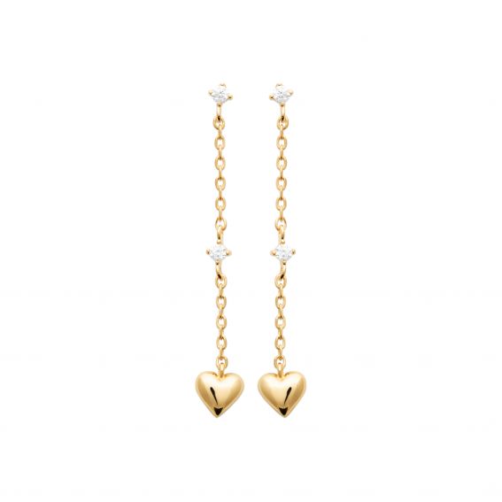Bijou argent/plaqué or 18k gold plated Jazz earring