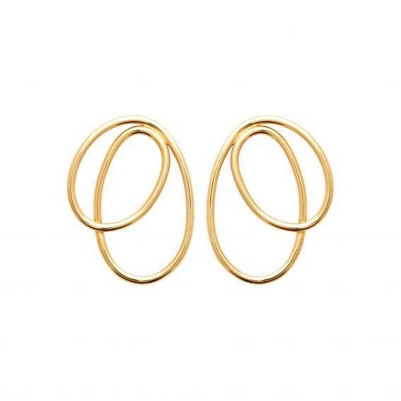Bijou argent/plaqué or 18k gold plated Aline earring