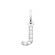 925 zilveren J zirkonium hanger