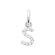 925 zilveren zirkonium S hanger