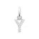 Pendentif Y zirconium argent 925