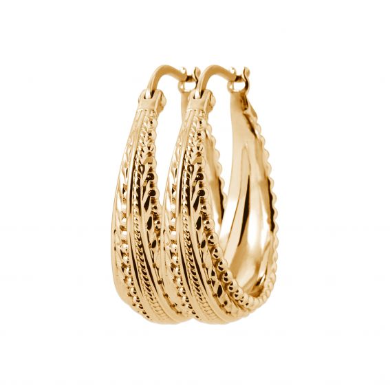 18k vergulde Nuba-hoepel