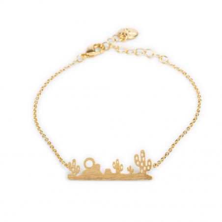 Bracelet 7bis Paysage désert doré - Bijoux et bracelet de marque 7bis
