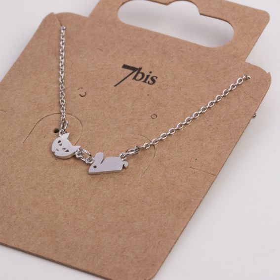 Collier 7bis Chat & souris - Bijoux et colliers de marque 7bis