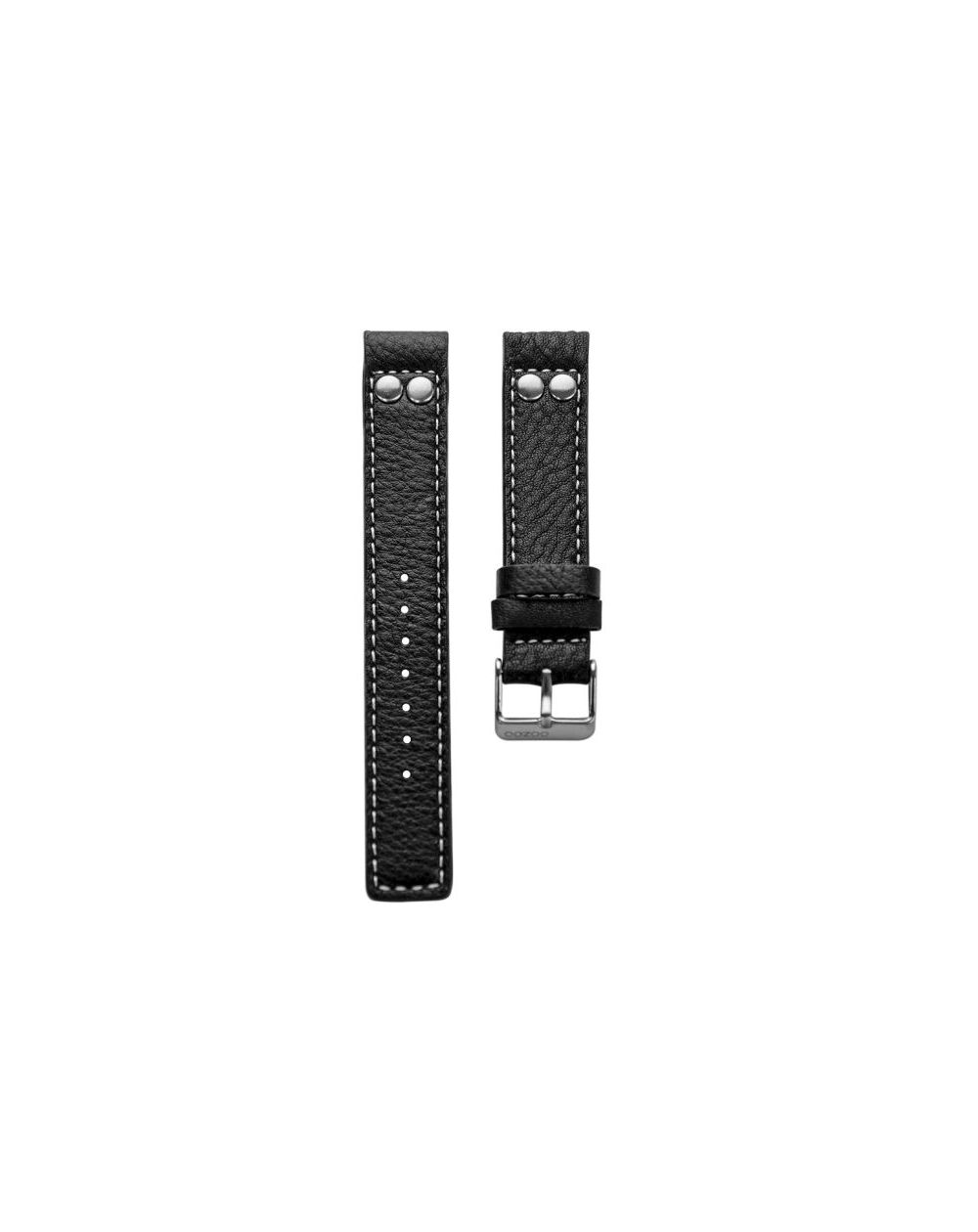 10.22 - black studs 22 mm. - Bracelet pour montre Oozoo