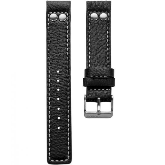 10.24 - black studs 24 mm. - Bracelet pour montre Oozoo