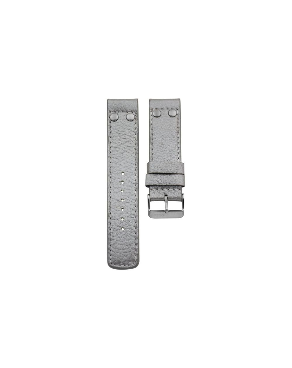 Oozoo - 100.22 - metalic silver studs 22 mm.