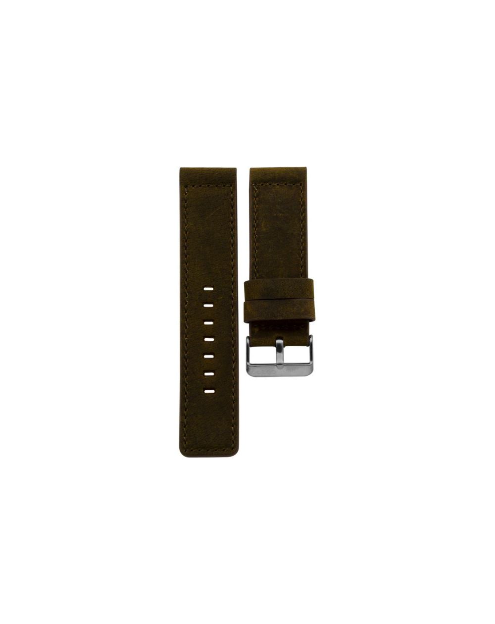 103.24 - dark brown nubuck 24 mm. - Bracelet pour montre Oozoo