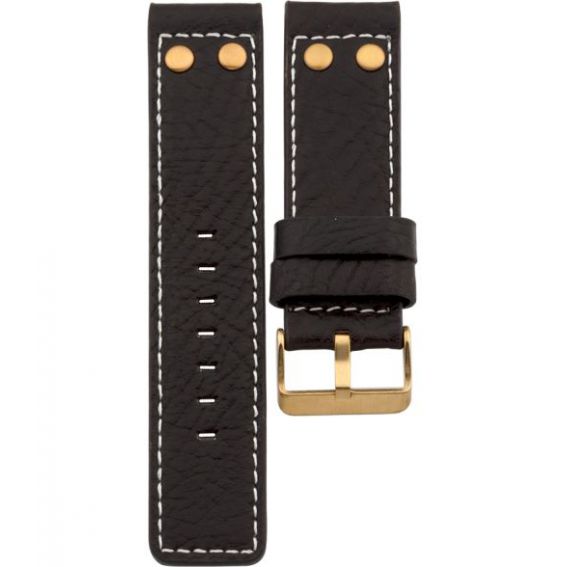 Oozoo - 104,24 - chocoladebruin studs (r) 24 mm.