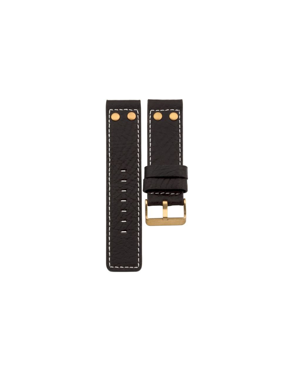 Oozoo - 104.24 - chocolate brown studs (r) 24 mm.