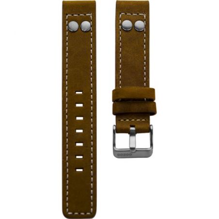 12.22 - brown studs 22 mm. - Bracelet pour montre Oozoo