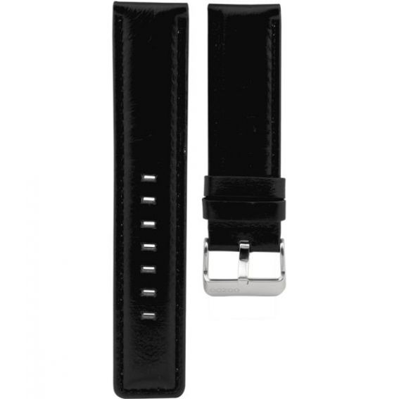 123.22 - black 22 mm. - Bracelet pour montre Oozoo